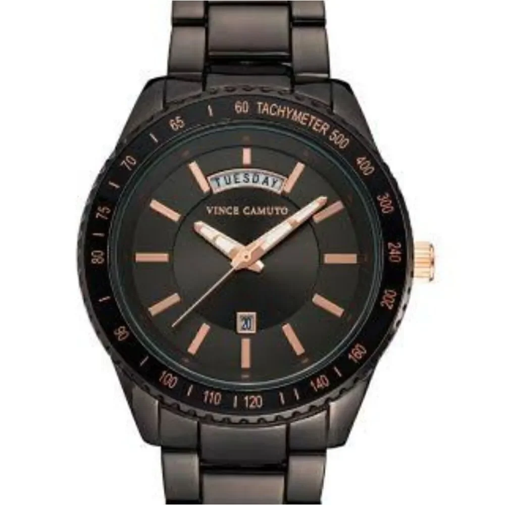 NEW Men's Vince camuto gunmetal watch